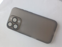 能適適用蘋(píng)果16pro手機(jī)殼 iphone16pro手機(jī)殼 超薄磨砂自帶鏡頭膜防摔防指紋半透明全包男女款軟殼透黑 曬單實(shí)拍圖