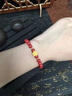 ALLOVE玫瑰花黃金手鏈女足金朱砂手串轉(zhuǎn)運(yùn)珠情人節(jié)禮物送女朋友老婆生日 曬單實(shí)拍圖