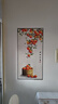 Dincmei頂創(chuàng)美新中式入戶玄關(guān)裝飾畫自粘客廳走廊過道墻壁貼畫3d立體墻紙山水畫 092.柿柿如意 寬50cm-高100cm 自粘貼畫【背面帶膠】 曬單實拍圖