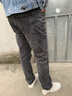 稻草人品牌牛仔褲男士2026新款春秋冬季輕商務(wù)休閑褲子男款修身直筒長(cháng)褲 1977黑灰 30 (2.31尺) 曬單實(shí)拍圖