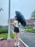 野鴿雨傘72骨全自動加大號雙人抗風(fēng)折疊男女晴雨兩用防曬太陽傘 抗風(fēng)雨高品質(zhì)【72骨黑膠晴雨傘】-曜石黑 曬單實拍圖