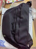 雙星斜挎包男大容量胸包女單肩包休閑運動(dòng)包簡(jiǎn)約純色學(xué)生斜挎背包 黑色帶徽章 曬單實(shí)拍圖