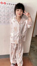 G.DUCKKIDS小黃鴨女童睡衣夏季兒童冰絲家居服2025新款可愛女孩寶寶空調(diào)服薄 粉色 110 (建議98-105cm 3-4周歲） 曬單實(shí)拍圖