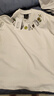 MEDM蝴蝶項鏈刺繡上衣黑白印花短袖T恤夏季男女同款百搭寬松休閑t 白色 2XL 曬單實拍圖