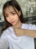 迪后（Dirholl）輕奢侈品海豚銀手鏈女士手鐲手飾情人節(jié)生日禮物送女友老婆 品牌海豚手鏈-銀色藍(lán)色鋯石 曬單實拍圖