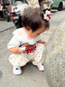 優(yōu)奇嬰兒褲子夏季薄款寶寶防蚊褲森系女童夏裝a類防蚊褲嬰兒燈籠褲 曬單實拍圖