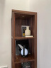 盤(pán)柁（pantuo）實(shí)木轉角置物架客廳墻角柜臥室轉角柜小戶(hù)型書(shū)柜北美黑胡桃木邊柜 北美黑胡桃木轉角柜 曬單實(shí)拍圖
