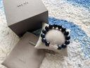 AWNL熔巖山火焰之刃財富手鏈男手串小眾輕奢飾品送男友生日禮物 藍線(xiàn)石 S碼 推薦手圍14-15CM 曬單實(shí)拍圖