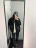 GARNUO黑色皮衣外套女小個子高級感2025新款早春秋冬季復古機車服皮夾克 黑色 S 【80-105斤】 曬單實拍圖