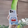 鑒百伊 卡通開心小叮當適用蘋果16promax手機殼iphone15pro新款14可愛個性13情侶高級感男女12磨砂11硅膠 開心哆啦A夢+支架 iPhone 12 Pro 曬單實拍圖