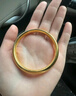 老廟黃金手鐲女999足金鐲子古法心經(jīng)泥鰍背金手鐲送女友生日禮物 可代寫(xiě)賀卡+可換定制版玫瑰禮盒-定制 曬單實(shí)拍圖