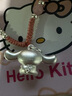 足銀999helloKitty貓魔法可愛吊墜項鏈兒童手工編繩項鏈閨蜜同款 玉桂狗項鏈 曬單實拍圖