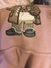Teenie Weenie小熊加絨衛(wèi)衣女秋冬學(xué)院風(fēng)休閑索羅娜連帽衛(wèi)衣套頭衫 粉色 M (165) 曬單實(shí)拍圖