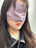 SAMPLY三樸真絲睡眠眼罩 桑蠶絲遮光透氣便攜舒適女生辦公室午休神器 【100%高品質(zhì)桑蠶絲】夢(mèng)幻紫 曬單實(shí)拍圖