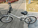 飛鴿飛鴿折疊自行車(chē)女士成人城市通勤車(chē)超輕便攜免安裝變速學(xué)生單車(chē) 【白色】變速+輻條輪+中置減震 22寸 適合身高140-180cm 曬單實(shí)拍圖