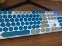 栢啟歆彩色真機械手感有線(xiàn)發(fā)光朋克鍵盤(pán) 游戲電競背光筆記本鍵盤(pán)臺式電腦USB外接外設筆記本臺式家用商務(wù) H-300朋克鍵盤(pán)【藍白】 曬單實(shí)拍圖