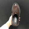 康龍男鞋皮鞋男夏季新款透氣潮流輕便防滑休閑鞋耐磨厚底增高德比鞋男 棕色 【標準皮鞋碼】 41 曬單實拍圖
