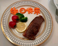 onlycook 歐式陶瓷盤(pán)子 家用輕奢牛排盤(pán)多用刀叉盤(pán)甜品淺盤(pán)西餐餐具 10英寸牛排盤(pán)/2個(gè) 曬單實(shí)拍圖