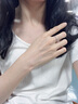 中國黃金CHINA GOLD桔梗足銀情侶戒指活口求婚對戒表白結婚紀念日禮物送女友老婆生日 京速達-足銀桔梗情侶對戒 曬單實(shí)拍圖
