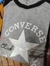 Converse匡威童裝【商場同款】男童長袖t恤春秋新款女童春裝上衣純棉T恤 巖嶺灰 160 /80 【建議身高158-170cm】 曬單實拍圖