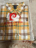 皮爾卡丹純棉磨毛格子襯衫女衣長(cháng)袖小熊春秋學(xué)生維尼英倫韓版寬松休閑百搭 23號色 3XL 建議130-140斤 曬單實(shí)拍圖