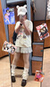 格宛瑪寬松短袖女新款2025年夏季潮流學(xué)生純棉T恤半袖上衣可愛百搭顯瘦 奶黃色狗狗印花短袖 M 【建議120斤內(nèi)】 曬單實(shí)拍圖