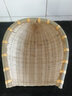 極景竹編簸箕25×24cm筲箕農(nóng)家手工竹篩青蔑竹筐廚房洗菜瀝水藍(lán)裝飾曬 曬單實(shí)拍圖