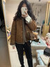 綴櫻羊羔毛外套女皮毛一體小個(gè)子加厚2025新款鹿皮絨小香風(fēng)短款外套 圖片色 S 曬單實(shí)拍圖