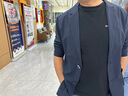 羅蒙（ROMON）冰絲泡泡紗休閑西服男春夏輕商務(wù)小西裝男輕薄透氣防曬服男士外套 灰色 XL -180碼 曬單實(shí)拍圖