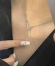 寶鉑琳S925純銀麥穗項鏈女輕奢小眾高級感鎖骨鏈送女朋友520情人節(jié)禮物 北斗星銀項鏈+香檳玫瑰禮盒 曬單實拍圖