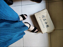 啄木鳥坡跟夏季女士涼鞋新款性感韓版夏季時尚外穿魔術(shù)貼百搭厚底魚嘴鞋 黑色 六公分 35 標準碼號 曬單實拍圖
