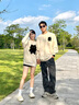 MDlila可愛貓情侶裝衛(wèi)衣春秋季2025新款一男一女網(wǎng)紅百搭外套裝定制 白色+白色 L 男+女M 曬單實拍圖