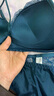VRSZEE輕奢品牌內(nèi)衣女無(wú)鋼圈聚攏文胸套裝蕾絲美背小胸上托誘惑比基尼 綠色 80B 曬單實(shí)拍圖