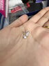 翠奢緣高端品牌蝴蝶耳釘女輕奢甜美足銀耳飾情人節(jié)送女友老婆生日禮物 星星蝴蝶耳釘-銀白色 曬單實拍圖