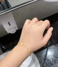 中國黃金（CHINA GOLD）幸運四葉草黃金手鏈女款百搭?lèi)?ài)心花葉手飾節日生日禮物送女友愛(ài)人 四葉草手鏈 約2.3g 曬單實(shí)拍圖