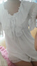 浪莎性感睡衣女春夏季帶胸墊2025年新款時(shí)尚網(wǎng)紗薄款可愛(ài)家居服套裝 白色短褲+上衣 M 建議80-100斤 曬單實(shí)拍圖