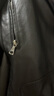 凱撒（KAISER）真皮皮衣男機車(chē)服皮夾克男真皮植鞣皮羊皮皮衣男立領(lǐng)修身韓版潮男 黑色 2XL (180) 適合體重140-155斤 曬單實(shí)拍圖