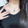 翠奢緣高端品牌水晶項鏈女高級感鎖骨鏈女士走心520送女友老婆生日禮物 海洋之心項鏈 曬單實拍圖