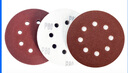 ZSCAT5寸8孔紅砂植絨自粘砂紙帶孔干磨砂紙氣磨機圓盤(pán)打磨拋光沙紙125 5英寸8孔320#【100片】 曬單實(shí)拍圖