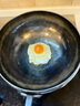 RWTW章丘純手工鐵鍋家用炒菜鍋不粘鍋不生銹無(wú)涂層寶寶嬰兒輔食鍋煎鍋 木把-8萬(wàn)錘大肚鍋 22cm 曬單實(shí)拍圖