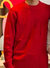 森馬（Semir）徐志勝|(zhì)商場同款張仁華非遺聯(lián)名毛衣情侶25春新款針織毛衫新年紅 中國紅60604 XS 曬單實拍圖