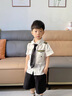 G.DUCKKIDS小黃鴨童裝男童夏季套裝新款兒童機(jī)長(zhǎng)衣服男寶寶飛行員服裝兩件套 機(jī)長(zhǎng)短袖套裝 90 尺碼1~2歲【 80-90cm】 曬單實(shí)拍圖