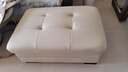 歐圣斯（OSHNES FURNITURE）真皮沙發(fā)腳踏凳皮藝沙發(fā)腳踏換鞋凳坐凳矮凳沙發(fā)凳子換鞋凳腳踏 青灰色 進(jìn)口中厚黃牛 曬單實(shí)拍圖