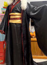 米詩(shī)德（MISHIDE）龍袍皇帝衣服全套古裝皇上中式披風(fēng)大拖尾龍袍秦始皇古裝拖尾 黑龍袍拖尾大袖衫紅邊單外袍 170 均碼 曬單實(shí)拍圖