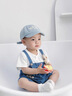 G.DUCKKIDS小黃鴨牛仔連體衣嬰兒夏裝兄妹裝背帶假兩件萌寶寶衣服夏季薄款 女寶--小兔 73cm 73cm 建議4-6月，14-18斤 曬單實(shí)拍圖