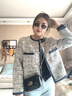 棉致獨(dú)特超火好看小香風(fēng)外套女春2025年新款小個(gè)子粗花呢流行上衣 圖片色 S _建議85-105斤 曬單實(shí)拍圖