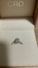 CRD克徠帝【現貨閃發(fā)】花嫁系列花慕鉆戒女戒求婚結婚訂婚鉆石戒指 PT950 共約30分 主石18分D-E色VVS 曬單實(shí)拍圖