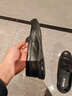 百麗馬銜扣豆豆鞋男舒適通勤皮鞋A0966AM2預(yù)售 黑色 41 (255mm) 曬單實拍圖