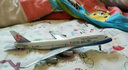 獵瑞中華航空747飛機模型47CM帶輪子帶聲控燈華航350客機長(cháng)榮仿真航模 20cm747中華帶輪 曬單實(shí)拍圖