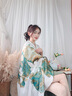 溥畔絲巾禮盒送長(zhǎng)輩媽媽生日禮物中秋節(jié)2025新款仿真絲桑蠶絲圍巾 荷塘月色-青白【送禮送禮盒】 曬單實(shí)拍圖